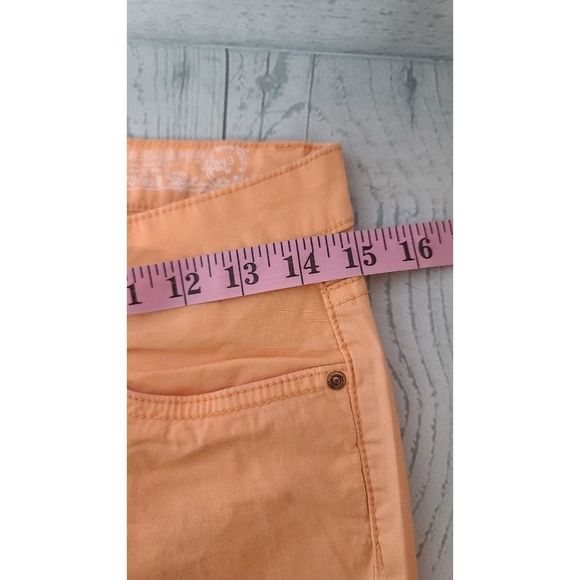 H&M LOGG 8 Skinny Jeans Orange Denim Stretch Ankle Slim - Picture 5 of 11